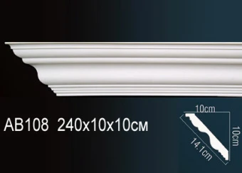 Карниз гладкий AB108F
