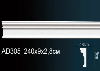 Молдинг гладкий AD305F