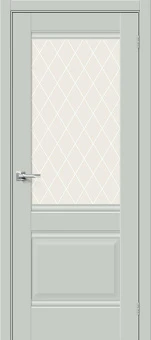 Прима-3 (цвет Grey Matt / стекло White Сrystal)