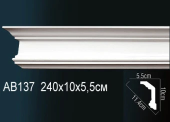 Карниз гладкий AB137F