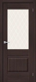 Прима-3 (цвет Wenge Melinga / стекло White Сrystal)