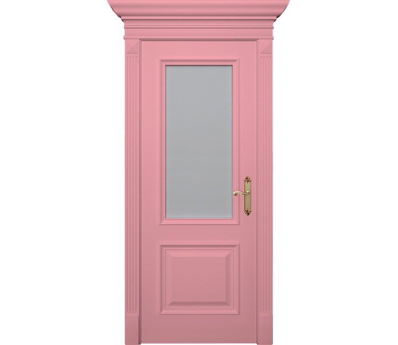 Дверь межкомнатная со стеклом Палермо ДО2 магнолия