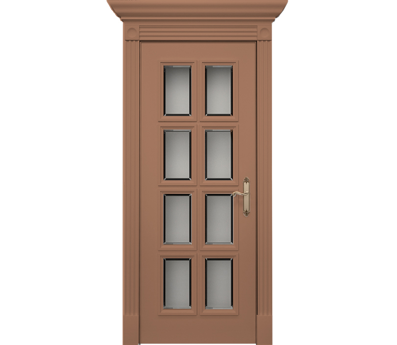 Дверь межкомнатная со стеклом Монца ДО1 капучино