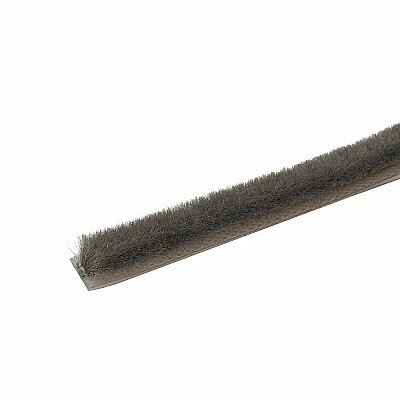 Уплотнитель щеточный 4Р 7*6 (цвет Темно-серый)