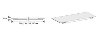 Добор "Т" 2070*200*8 Cream Silk