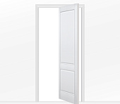Дверь межкомнатная глухая белая Лондон ДГ2 роторная поворотная