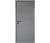 Влагостойкая дверь ПВХ EtaDoor глухая серая одностворчатая с ПВХ кромкой